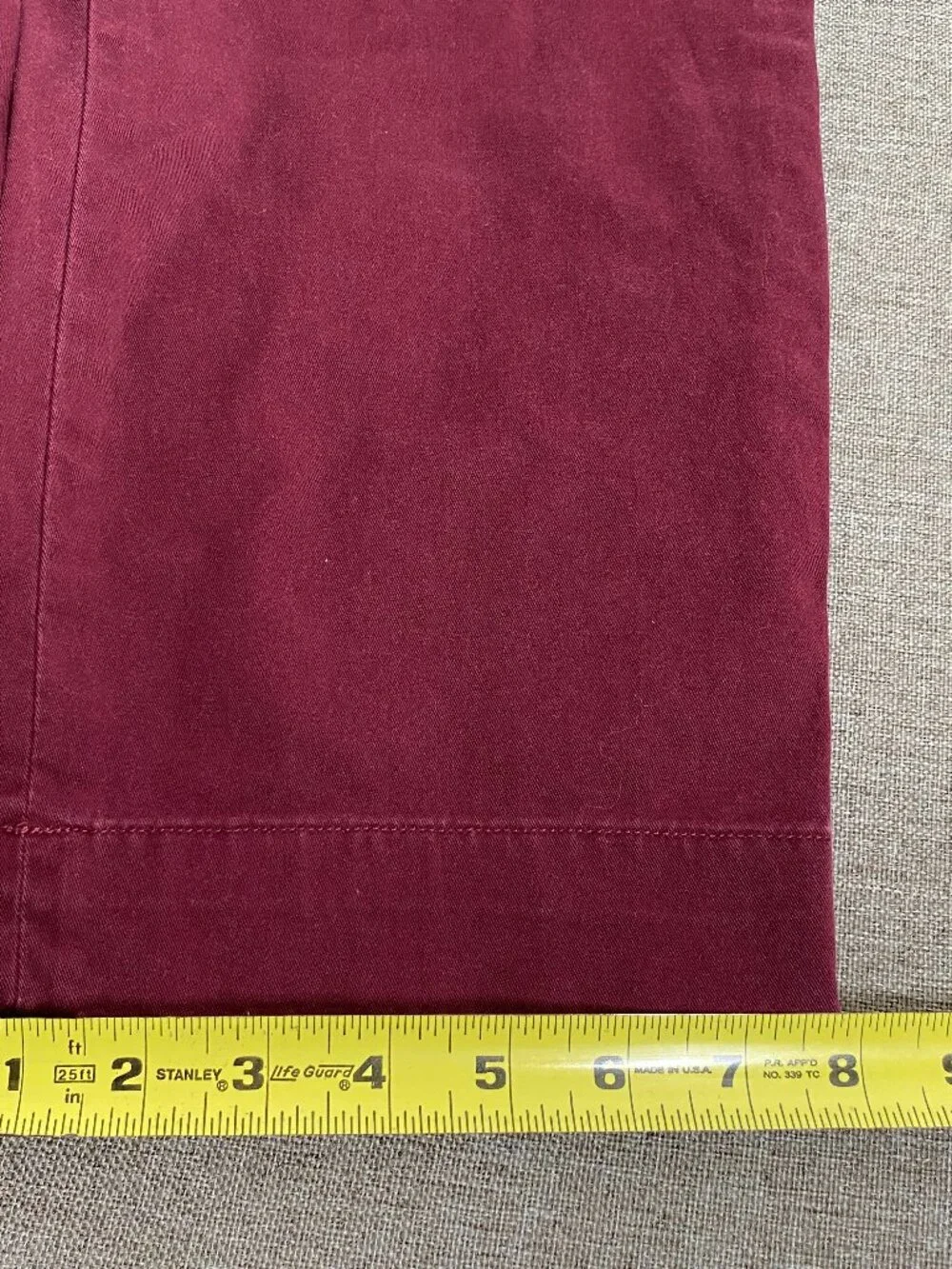 Polo Ralph Lauren Straight Fit Chino Pants Men's 36 x 30 Mid Rise Burgundy